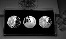 Cased Trio of Silver Commemoratives. Jack the Ripper, Vlad the Impaler, Salem