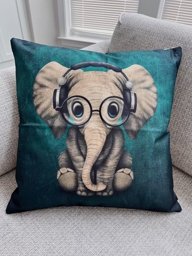 Cute elephant throw pillow - cute,