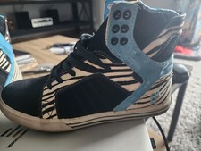 Rare  Brooklyn Projects x Supra Skytop Zebra/SkyBlue