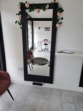Salon mirror with black border