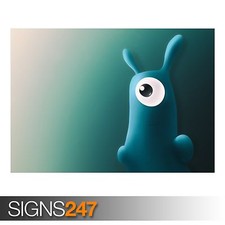 CUTE MOSTER poster - hilarious art print photo for home decor A0 A1 A2 A3 A4