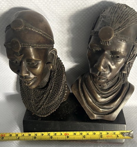 Pair hand carved ebony - hand,