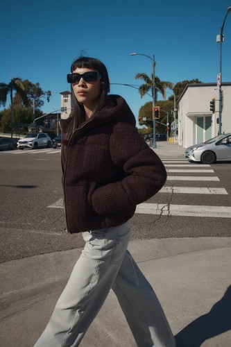 Bnwt zara cable knit - knit, hooded
