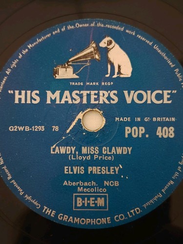 Elvis presley 78rpm lawdy miss - elvis,
