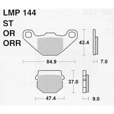 Athena Lmp144 Brake Pads For