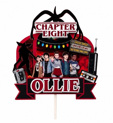 Stranger things cake topper - stranger,