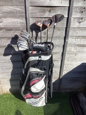 Full Right Handed TAYLORMADE Golf  Club Set/cart bag & ping  putter/