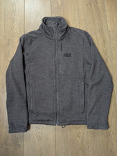 Jack Wolfskin Grey Fleece Zip Jacket Size S Men's 3 In 1 System Short