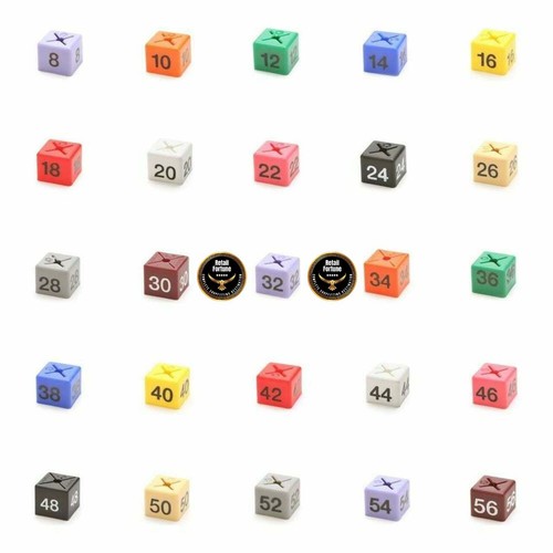 Color coded size cubes for - color-coded,