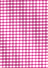 Gingham Polycotton Fabric 1/4" Checked Material 112cm 44" wide Sewing Curtains