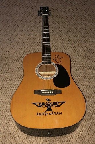 Keith urban signed acoustic - signed,