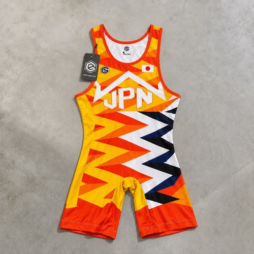 Japan orange wrestling singlet - wrestling,
