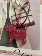 Radley Pink Leather Dog Tag /