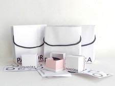 Pandora Packaging 3 Boxes, 3 Bags and 3 Card with the Pandora Logo