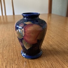 c1930 William Moorcroft Miniature Pomegranate Pattern Vase