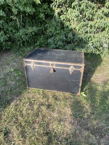 Vintage queen trunk travel - vintage,