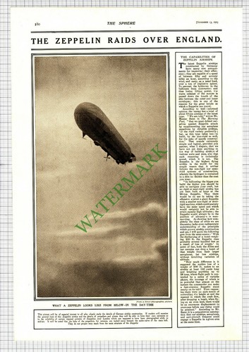 Zeppelin airship raids over - zeppelin,
