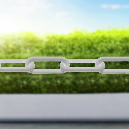 Plastic barrier chain link - barrier,