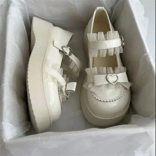Round toe thick sole lolita - toe,
