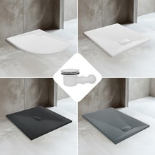 Slate effect shower tray - slate,