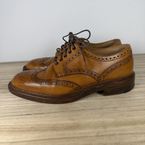 Loake mens brogues tan brown - brogues,