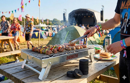 Folding charcoal bbq portable - charcoal,