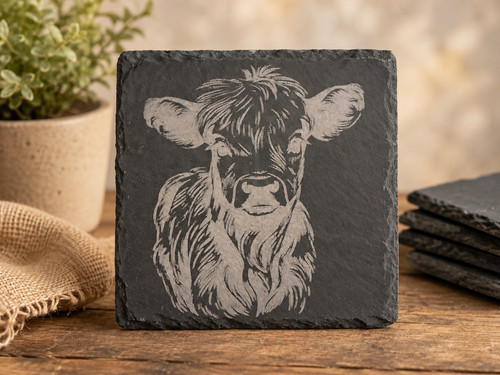 Highland cow engraved - highland,