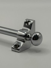 Set of 13 | Round Finial - Satin Chrome | Stair Carpet Rods 70cm – Stair Runner