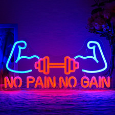 No Pain No Gain Neon Sign for
