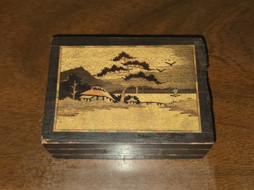 Vintage japanese wood inlay - japanese,