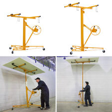 16Ft Drywall Lift Plasterboard Sheet Panel Lifters Jack Hoist Ajustable & Wheels
