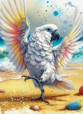 COCKATOO PARROT BIRD CANVAS