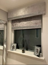 Silver Crushed Velvet Window