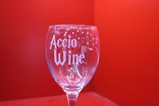 Laser Engraved Wine Glass