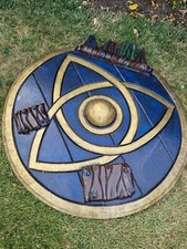 larp shield, celtic knot and custom design. 44" diameter