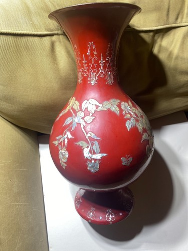 Antique red enamel japanese - antique,
