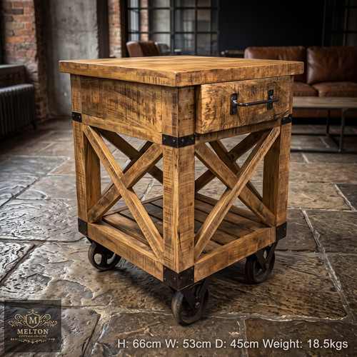 Industrial style side table - industrial,