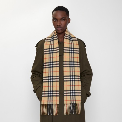 Burberry narrow check cashmere - burberry,