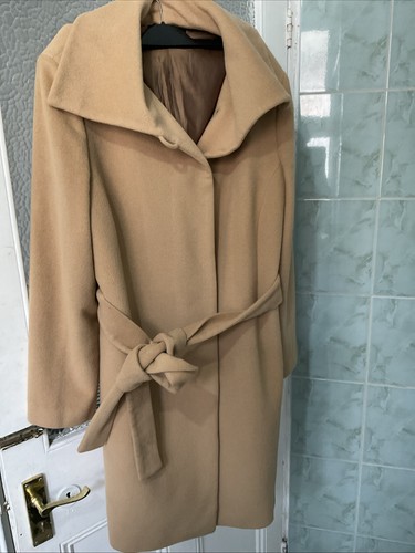 Womens jaeger beige wool coat - jaeger,