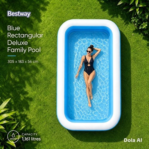 Bestway 10ft deluxe - bestway, blue