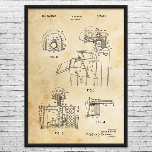 Hair dryer chair - chair, patent