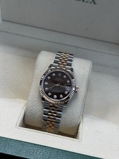 Ladies Steel & Rose Gold Rolex Datejust 2025 31 278271 Chocolate Diamond NEW