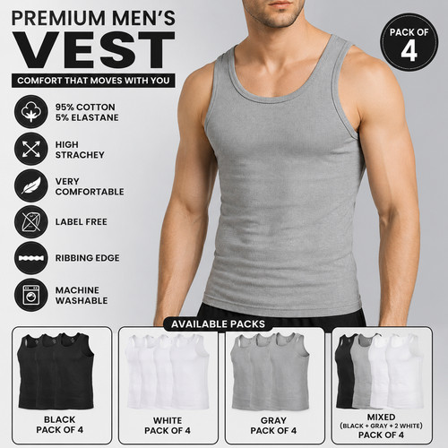Men vest pack 4 - men’s, of