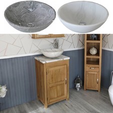 Solid Oak Bathroom Vanity Unit