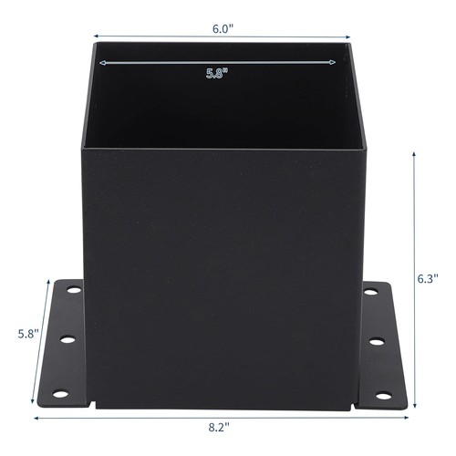 4pcs metal post base brackets - base,