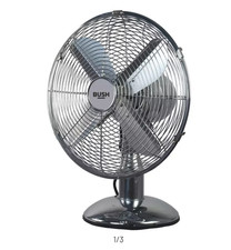 New Bush 12" Chrome Desk Fan -