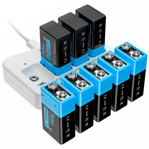 Rechargeable lithium - 9v,