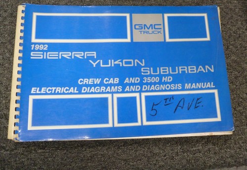 1992 gmc yukon electrical - gmc,