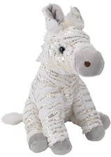 Wild Republic Foilkins Zebra Plush Soft Toy 30cm Teddy Soft Cuddly