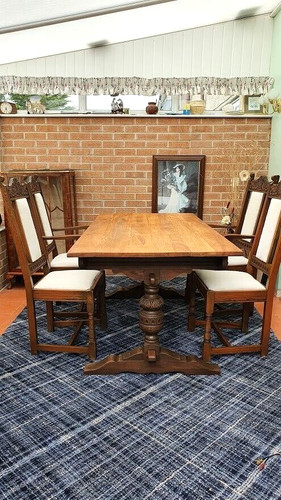 Dining table and chairs - dining,